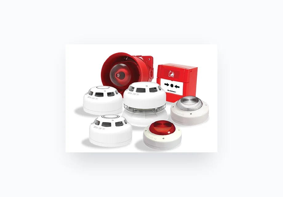 Smoke detectors, siren and fire alarm devices