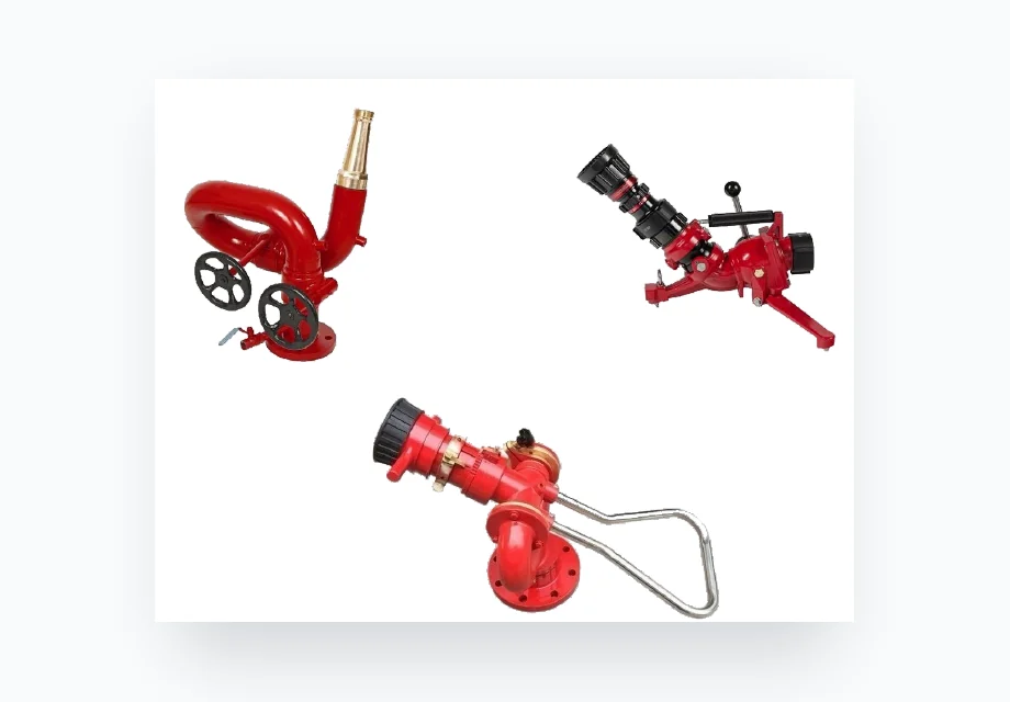Fire monitors and directional water foam nozzles